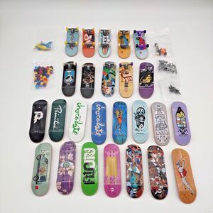 Vintage Tech Deck Miniature Skateboard Lot ~ Hopps, Chocolate, Darkroom & More